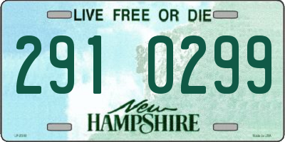NH license plate 2910299