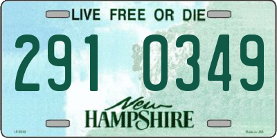 NH license plate 2910349