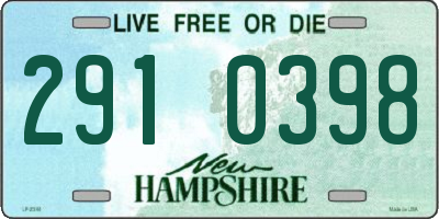 NH license plate 2910398