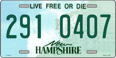 NH license plate 2910407