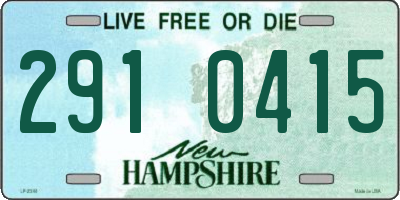 NH license plate 2910415