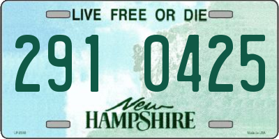 NH license plate 2910425