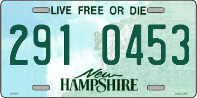 NH license plate 2910453