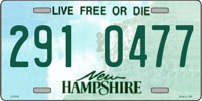 NH license plate 2910477