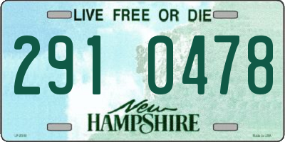 NH license plate 2910478