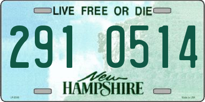 NH license plate 2910514