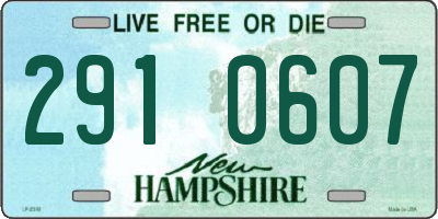 NH license plate 2910607