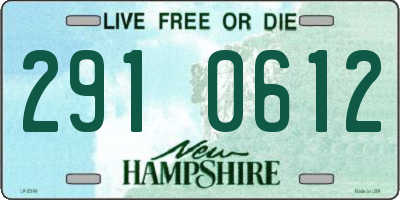 NH license plate 2910612