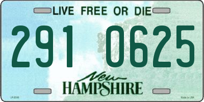 NH license plate 2910625