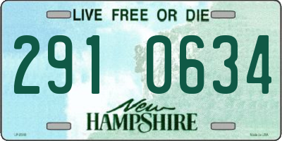NH license plate 2910634
