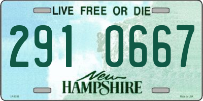 NH license plate 2910667