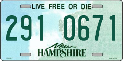 NH license plate 2910671