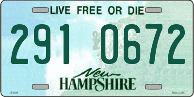 NH license plate 2910672