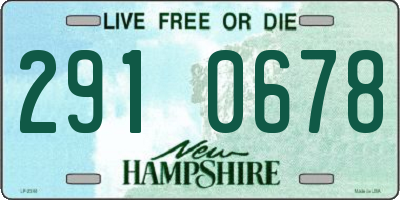 NH license plate 2910678
