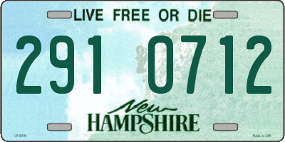 NH license plate 2910712