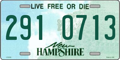 NH license plate 2910713