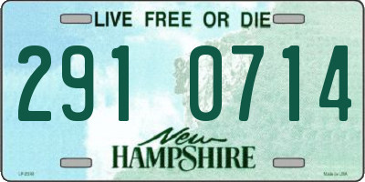 NH license plate 2910714