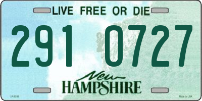 NH license plate 2910727