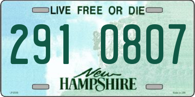 NH license plate 2910807