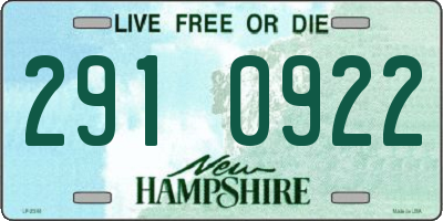 NH license plate 2910922