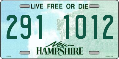 NH license plate 2911012