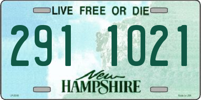 NH license plate 2911021