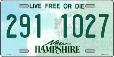 NH license plate 2911027