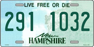 NH license plate 2911032