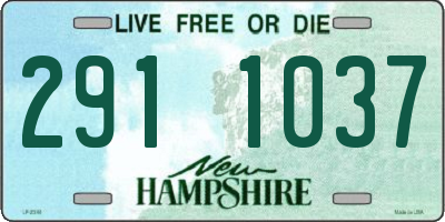 NH license plate 2911037