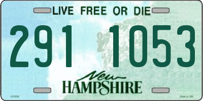 NH license plate 2911053