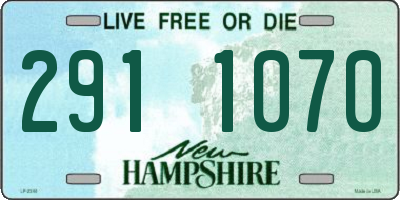 NH license plate 2911070
