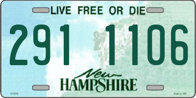 NH license plate 2911106