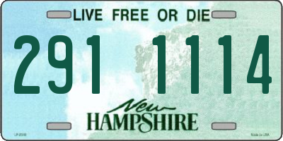 NH license plate 2911114