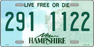 NH license plate 2911122