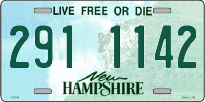 NH license plate 2911142