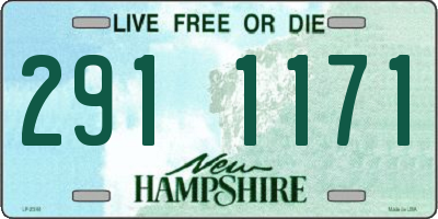 NH license plate 2911171