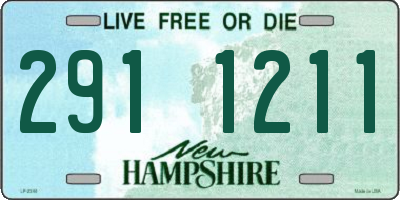 NH license plate 2911211