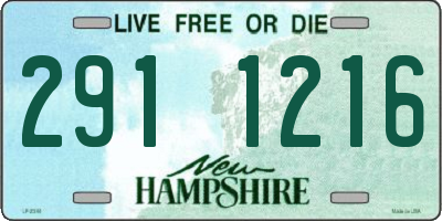 NH license plate 2911216