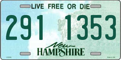 NH license plate 2911353
