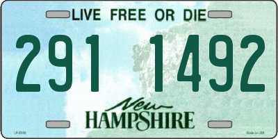 NH license plate 2911492
