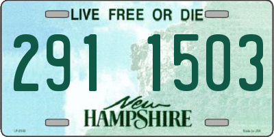 NH license plate 2911503