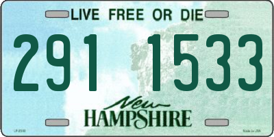 NH license plate 2911533