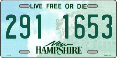 NH license plate 2911653