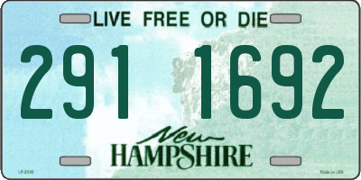 NH license plate 2911692