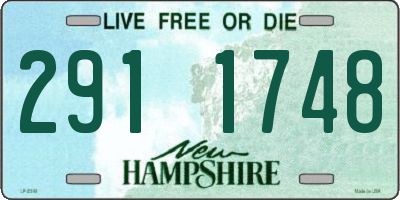 NH license plate 2911748