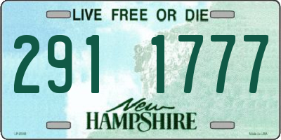 NH license plate 2911777