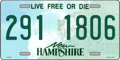 NH license plate 2911806