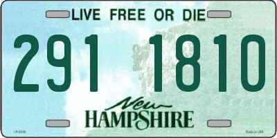 NH license plate 2911810