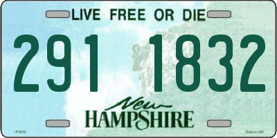 NH license plate 2911832