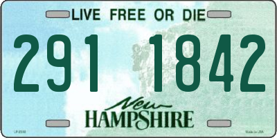 NH license plate 2911842